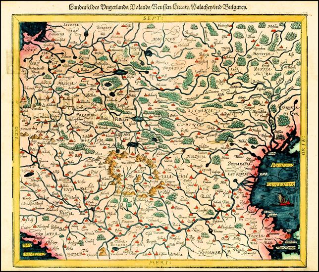 Mapy Polski z różnych okresów - 1588_S._Munster_-_Landtafel_des_Ungerlands_Polands_Littaw.jpg