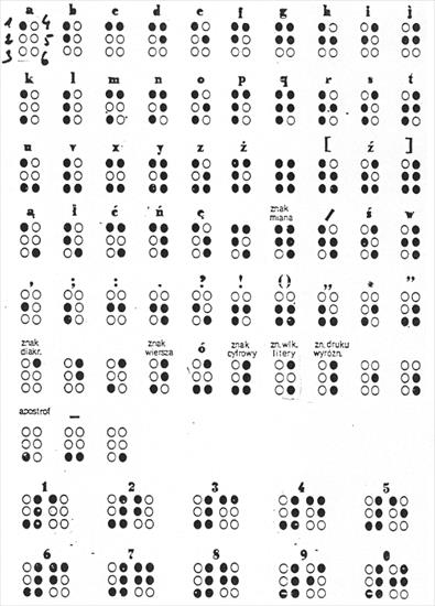 ŚMIESZNE - Tablica znaków pisma Braillea.JPG