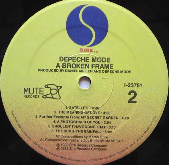 Depeche Mode - A Broken Frame 1982 - Vinyl b.jpg